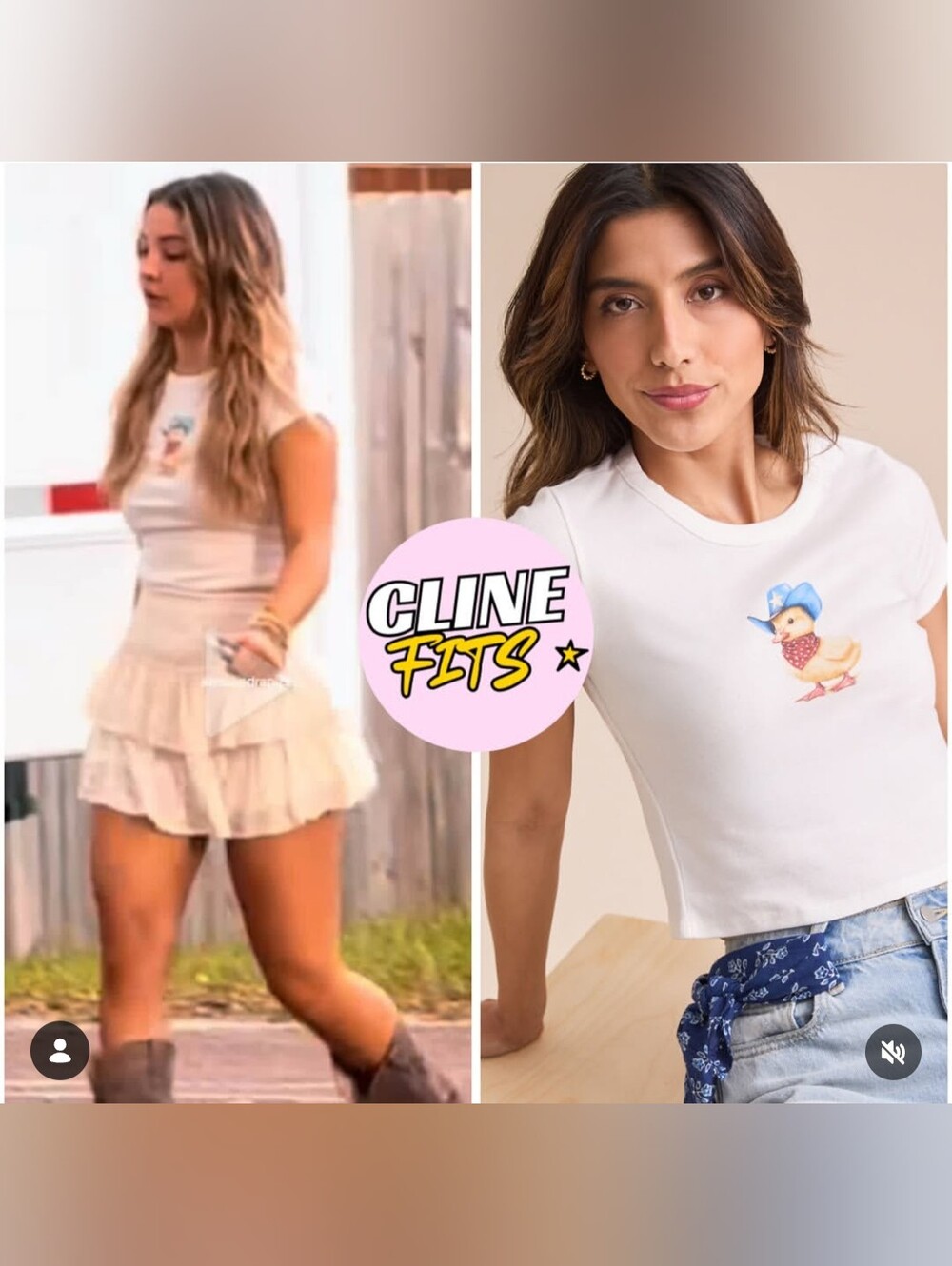 Altar'd State County Duck Baby Tee NWOT